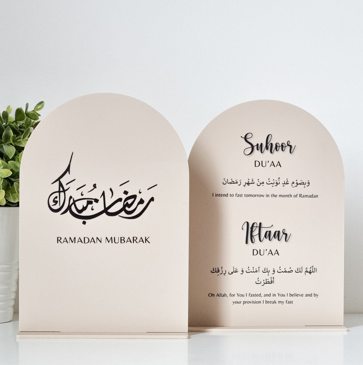 4PCS RAMADAN PORTE Signe Décoration En Bois Eid Mubarak Ornements Suspendus Eid EUR 12,29 - FR