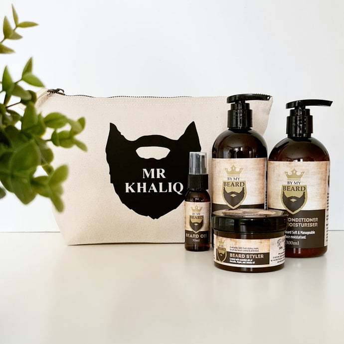 Hiba.gifts, Hiba Gifts, Beard Grooming Kit, Personalised Beard Grooming Kit, Gifts for Him