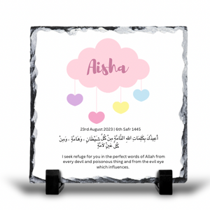 Baby Girl Slate, Baby Girl Frame