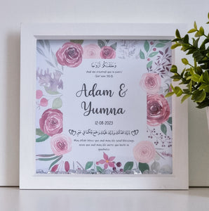 Rose Border Wedding Frame